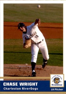 2005 Charleston RiverDogs Team Issue #12 Chase Wright Iowa Park Texas TX Card