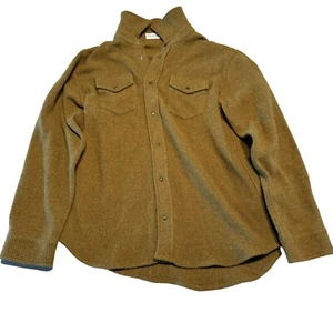 Camicia donna God's True Cashmere marrone 100% cashmere bottoni davanti S/M - Foto 1 di 9