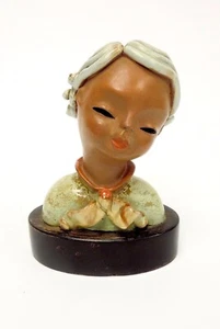 Art Deco GOLDSCHEIDER Wien Austria Majolica Terracotta Yung Girl Bust AUTHENTIC! - Picture 1 of 12