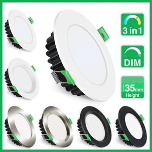 LED Recessed Ceiling Light CCT Dimmable Panel Downlight Ultra Slim Spotlight UK - Picture 1 of 19