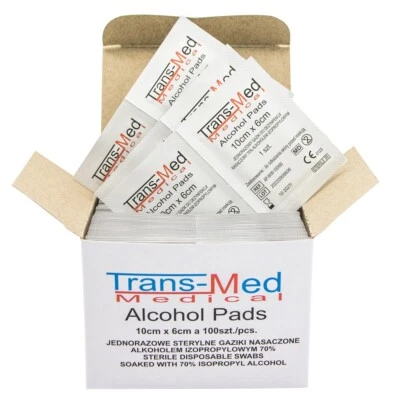 Alkoholtupfer 10x6cm, steril (100 St.) - Bild 1 von 3