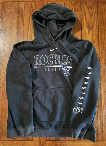 Nike Colorado Rockies Black Hoodie Men's Sz XL Sweatshirt Pullover Cover