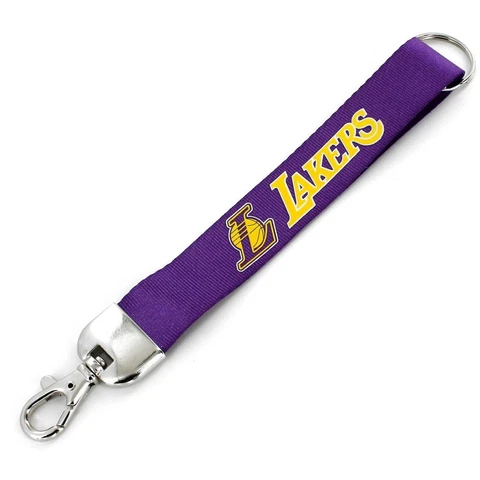Los Angeles Lakers Deluxe Wristlet Keychain, NBA Licensed Cover