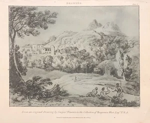 1807 Antique Soft Ground Etching After Poussin - Picture 1 of 4