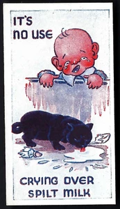 BOCNAL - PROVERBS UP TO DATE - #1 IT'S NO USE CRYING OVER SPILT MILK - Picture 1 of 2