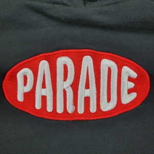 Parade Embroidered Logo Pullover Hoodie Womens 2X Black 100% Cotton - Picture 1 of 8