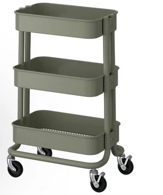 Carro utilitario IKEA RASKOG RÅSKOG gris-verde 11x15x24" 505.917.69 Foto 1 de 2