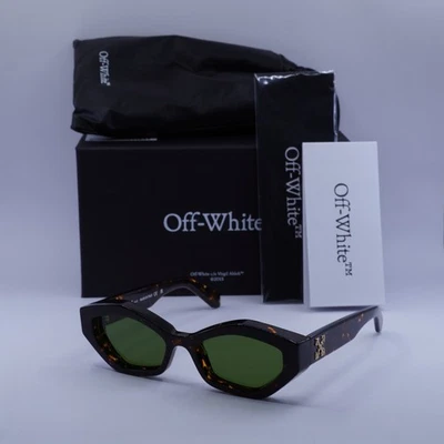 Gafas de sol Off-White OERI144 HILO 6055 Habana/Verde 55-19-145 nuevas auténticas Foto 1 de 4