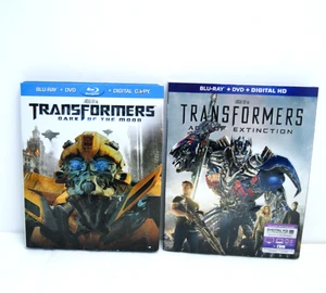 DVD + Digital TRANSFORMERS Dark of the Moon & Age of Extinction Blu-Ray  TESTED - Picture 1 of 9