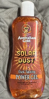Australian Gold Solar Dust Dark Tanning Power Gel Bronzer 8oz VIRAL - Image 1 of 3
