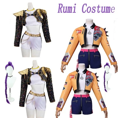 Kids Girls K-Pop: Demon Hunters Rumi Cosplay Costume Dress Book Week Halloween - image 1 of 4