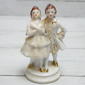 Vintage Keramik viktorianische Mann und Frau Figur Made in Japan 3,75" - Bild 1 von 7