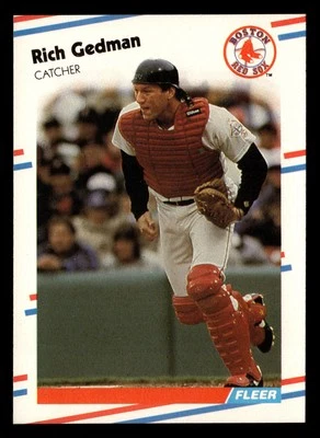 Rich Gedman 1988 Fleer #353 Boston Red Sox Baseball *189 - Image 1 of 2