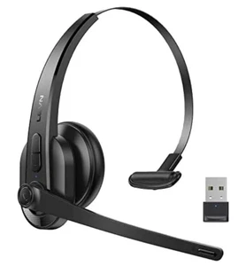 LEVN LE-HS011 Wireless Headset, Bluetooth with Microphone AI Noise Canceling - Picture 1 of 4