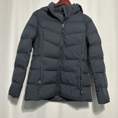 Chaqueta acolchada con capucha 32 Degrees Heat para mujer tecnología de invierno talla pequeña azul marino Foto 1 de 4