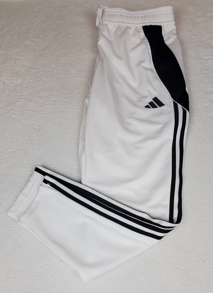 Adidas Tiro 24 White Black Soccer Training Pants IV7268 Men's Size Large