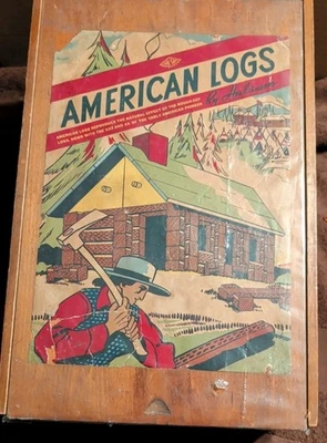 CAJA DE MADERA COLECCIONABLE TRONCOS AMERICANOS VINTAGE DE HALSAM LINCOLN TRONCOS  Foto 1 de 4