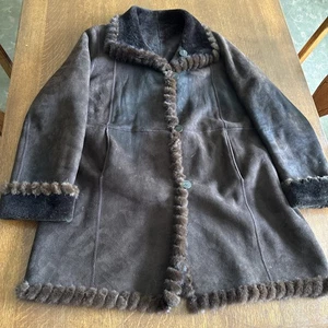Vintage York Furrier Wildleder Damen Mantel Lg./XL. - Bild 1 von 11