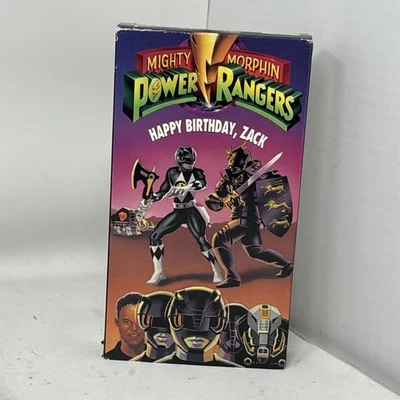 Mighty Morphin Power Rangers Happy Birthday Zack VHS 1993 VCR Video Tape Movie - Image 1 of 4