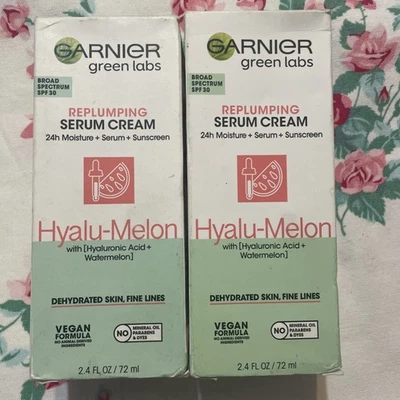 2 ~ Garnier Green Labs HyaluMelon 3In1 Запасная Сыворотка SPF30 ЧИТАЙТЕ ИСТЕК СРОК ГОДНОСТИ СНЯТ С ПРОИЗВОДСТВА - Изображение 1 из 4