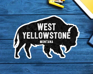 West Yellowstone Nationalpark Aufkleber Sticker Vinyl Bison Montana 3,75" Laptop - Bild 1 von 1