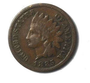 Centavo cabeza india 1885 1 c Filadelfia de Estados Unidos - Imagen 1 de 2