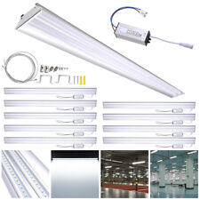10 Pack 40W LED Shop Light Garage Workbench Utility Ceiling Lamp Aluminum 5000K