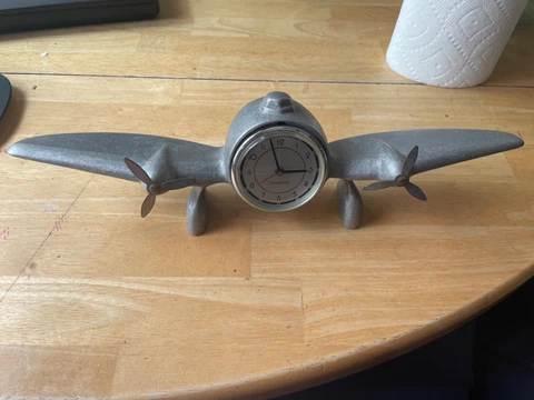 sarsaparilla “1983” vintage aluminum airplane clock Cover