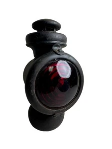 Antike Ford Model T Rückleuchte Petroleumlampe Kutsche Laterne rote Linse - Bild 1 von 14