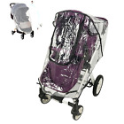 Baby Stroller Rain Cover with Mosquito Net Universal Stroller Cover Plastic Wind