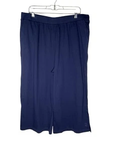 Cuddl Duds Crinkle Jersey Cropped Hose A593293 Blau Gr. XL Neu - Bild 1 von 8