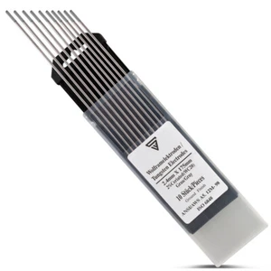 10 x Wolframelektroden 2,4 Grau AC DC Schweißen Stahl Edelstahl Aluminium Kupfer - Bild 1 von 2