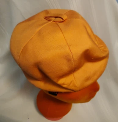 Vintage Marshall Fields & Co BETMAR Linen Orange Beanie Ladies Hat - Image 1 of 4