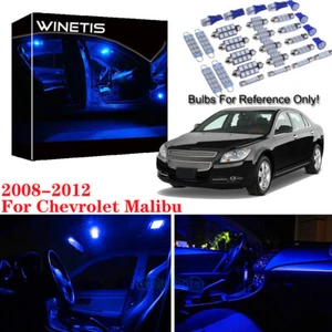 Premium LED Lights Interior Package Kit For 2008-2012 Chevrolet Malibu Blue - Picture 1 of 12