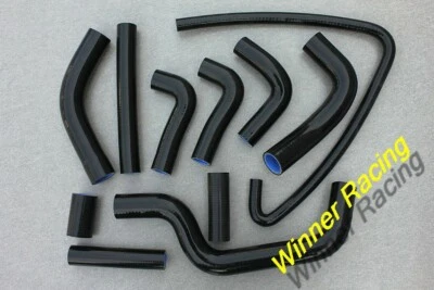 Silicone radiator hose for DUCATI MONSTER S4 2001-2002, S4R 2003-2007 BLACK - Image 1 of 4