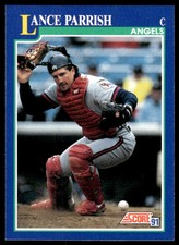 1991 Score Lance Parrish California Angels #37