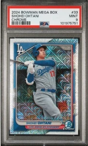 2024 Bowman Chrome Shohei Ohtani Mega Box Refractor Card Psa 9!!! - Picture 1 of 2