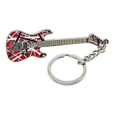 Eddie Van Halen Replica Electric Guitar polished silver-plated keyring