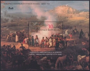 F-EX57195 CZECH REP CZECHOSLOVAKIA MNH 2005 NAPOLEON ART PAINTING LEJEUNE. - Picture 1 of 2