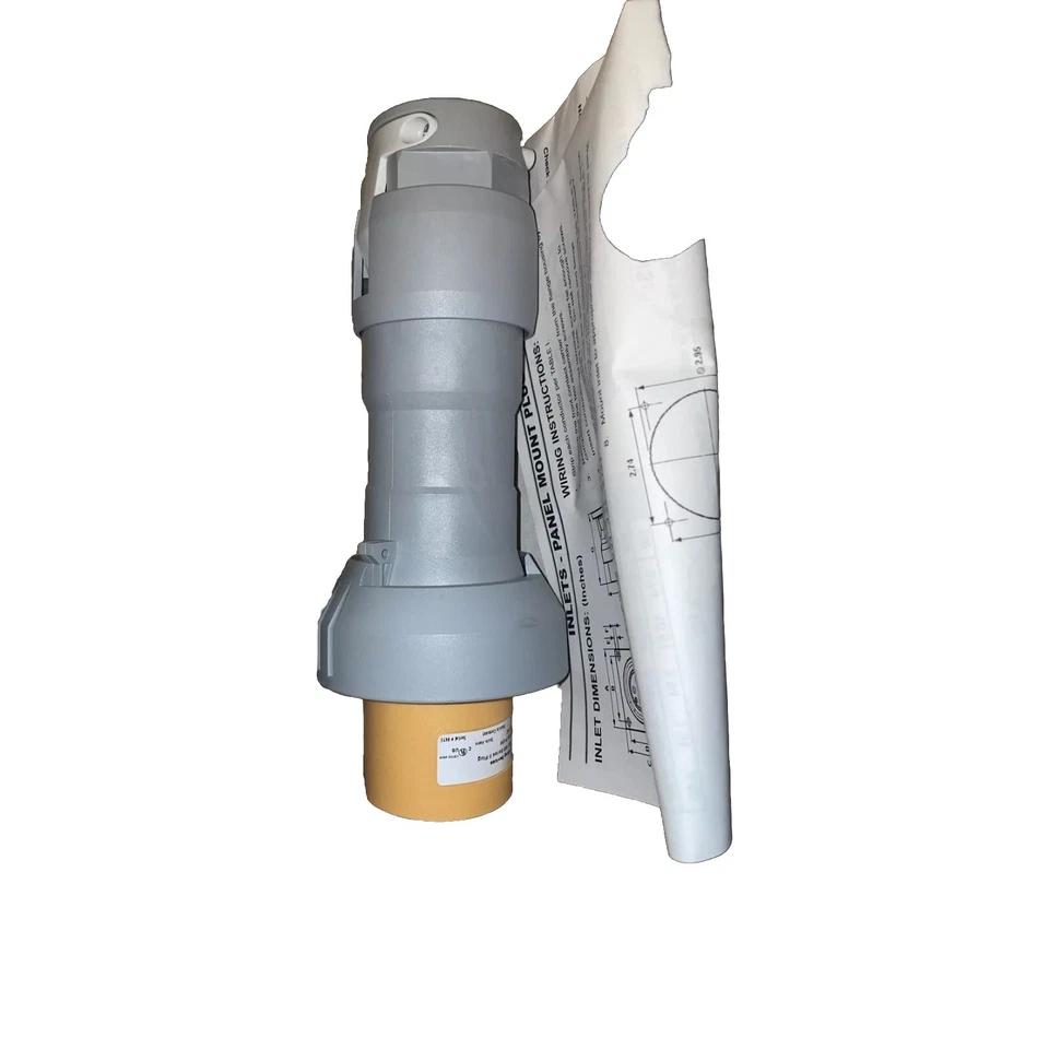 🔴Enchufe Cooper CW430P12W, 30A 125/250V 3P/4W pin y funda conector hermético!!️ Foto 1 de 4