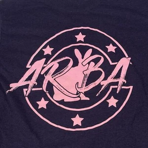 ARBA Purple Bunny Graphic T-Shirt Gildan Heavy Cotton Rabbit Show Tee M - Picture 1 of 5