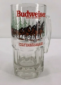 Vintage Budweiser Glass Beer Mug King of Beers Clydesdales Anheuser Busch 1988 - Picture 1 of 9