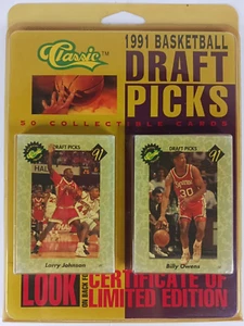 Classic 1991 Basketball Draft Picks Trading 50 Card Set New with COA - Picture 1 of 3