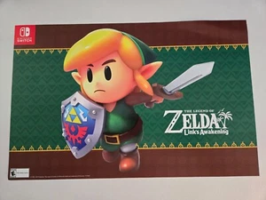 Nintendo Switch Zelda Links Awakening GameStop Poster 2-seitig - Bild 1 von 2