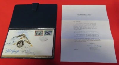 25th Anniversary of the First Ascent of Mount Everest FDC Hillary & Norgay Auto - Image 1 of 4