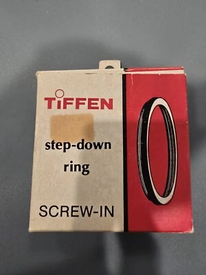 Tiffen 55mm to 52mm Step Down Lens Filter Ring Plastic Camera Adapter Made USA  - Image 1 of 4