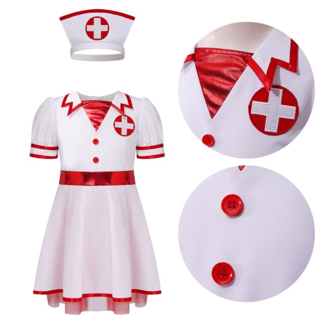 Fantasia Halloween Menina Enfermeira Zumbi Vestido Infantil - 7 Artes BrinQ  Fantasias