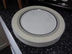FAIRMONT & MAIN DECO SALAD PLATES X 4 - USED READ DISCRIPTION  - Picture 1 of 3
