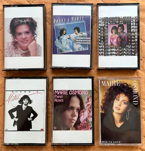 MARIE OSMOND + DONNY & MARIE - 6 nastri cassette edizione club USA anni '70 e 1988 - Foto 1 di 6