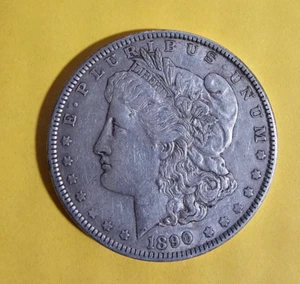 1890 Morgan Silver Dollar Coin - Picture 1 of 2